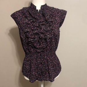 NWT! The Limited floral button up blouse
